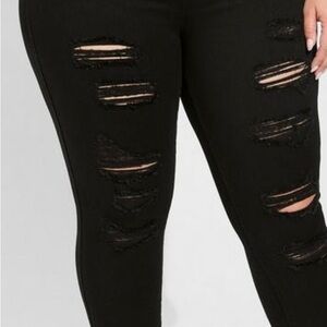 Size 18 torrid Bombshell Skinny Premium Stretch High-Rise Destructed Jean